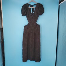 SHEIN Dress Size Small Black Textured Tie Back