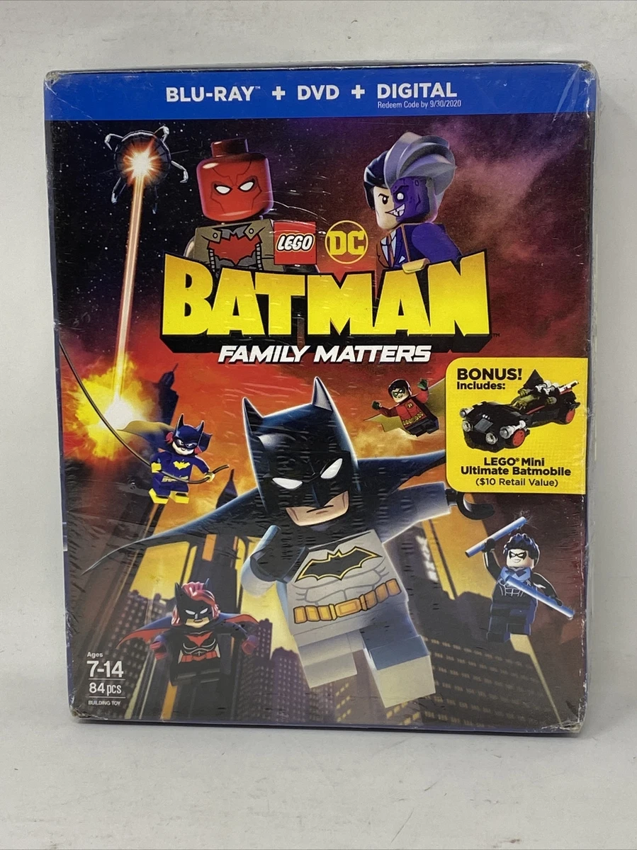 LEGO DC Batman Family Matters Blu ray DVD DIGITAL Lego Case