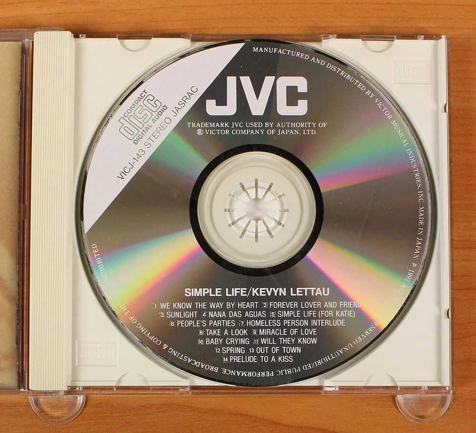 Kevyn Lettau - Simple Life CD (Japan 1992 JVC) VICJ-143 Foto 4 de 4