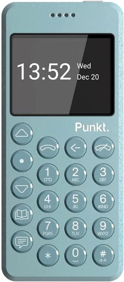 Punkt MP02 Minimalist Mobile Phone Light Blue 4G LTE Bluetooth Wi 
