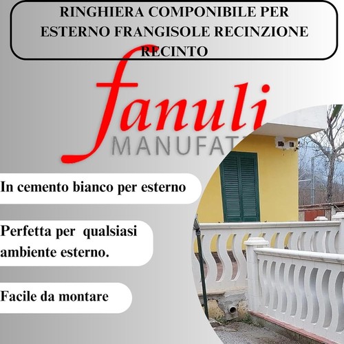 Fanuli manufatti - Ringhiera in cemento vari modelli, componibile e su misura. - Foto 3 di 24