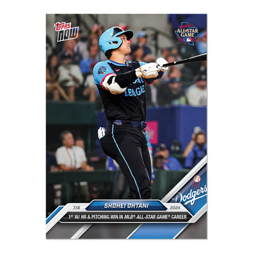 2024 Topps Now 437 Shohei Ohtani Los Angeles Dodgers All-Star Game 1st HR