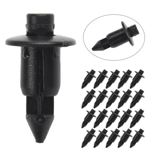 20x 6mm Plastic Rivet Bike Fairing Trim Clips For Honda Durable Replacement Tool - Picture 1 of 24