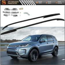 Roof Rack Side Rails Set For 2015-2022 Land Rover Discovery Sport Black Aluminum