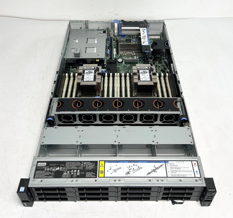 Lenovo Thinksystem SR650 2x Xeon 6138 256GB 6x 4TB 7.2K SAS 12LFF Rack Server - Image 3 of 4