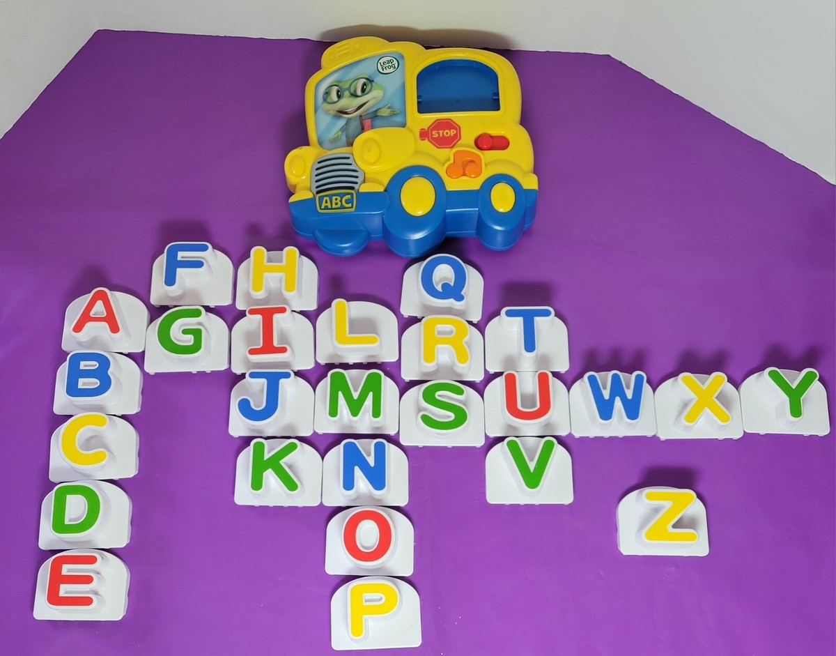 Leap Frog Fridge Phonics Magnetic Alphabet ABC SCHOOL BUS w/26