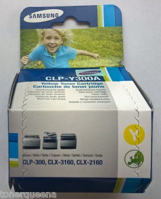 GENUINE SAMSUNG CLP300 CLX2160n CLX3160fn Color Printer YELLOW TONER CLP-Y300A