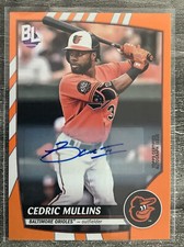 2023 Topps Big League Cedric Mullins Electric Orange Autograph Auto Orioles