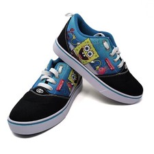 NEW Heelys Pro 20 Prints Spongebob Black Multi Kids Athletic Sneaker Shoe Size 5