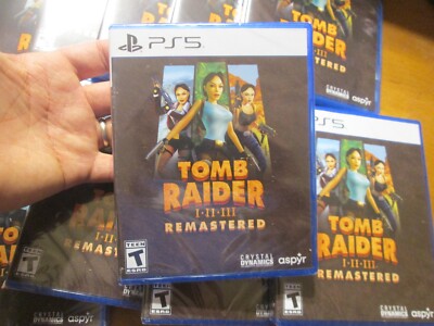 TOMB RAIDER I II III REMASTERED PS5 PLAYSTATION 5 TRILOGY NEW SEALED US EDITION