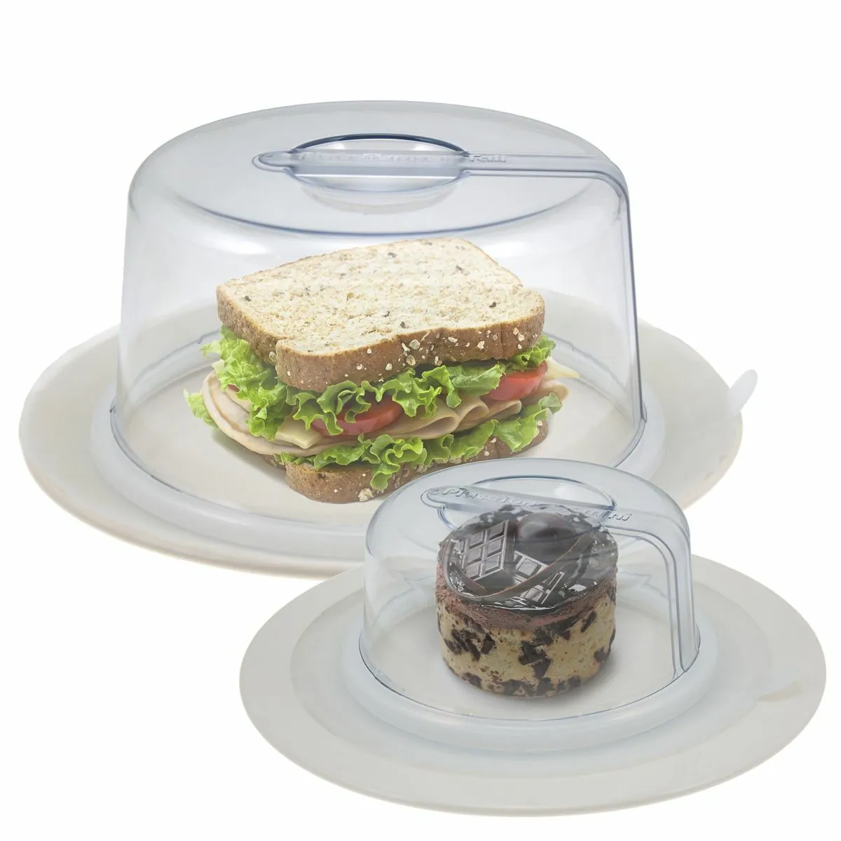 2 PlateTopper (Mini & Tall) Universal Leftover Lid Microwave Cover Airtight