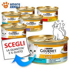 PURINA Cat GOURMET Gold → INTRECCI di Gusto - 85 gr - GUSTI MISTI - Umido Gatto
