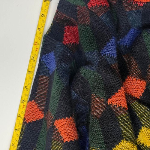 Vintage Carlo Colucci 3D Strick Mehrfarbig Pullover Herren Größe 54 Made In Germany - Bild 8 von 20