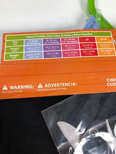 Rubies Little Skeleton Costume Infant Size 6-12 Months Halloween Dress Up NWT - Picture 5 of 5