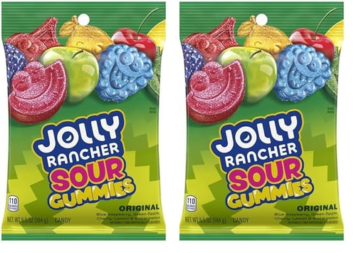 Gummies Sours Assorted Fruit Flavored Candy Bag, 6.5 Oz (Pack of 2) - Picture 7 of 12