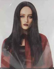 Happy Halloween Long Black Hair Wig OSFM