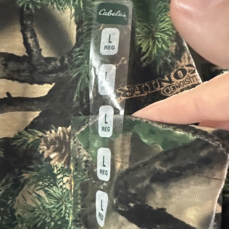 Cabela’s Seclusion 3D Konifer Long Sleeve T Shirt (Possibly Vintage) - Image 2 of 4