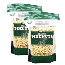 2 Packs Kirkland Signature Organic Pine Nuts 1.5 lb Each Pack