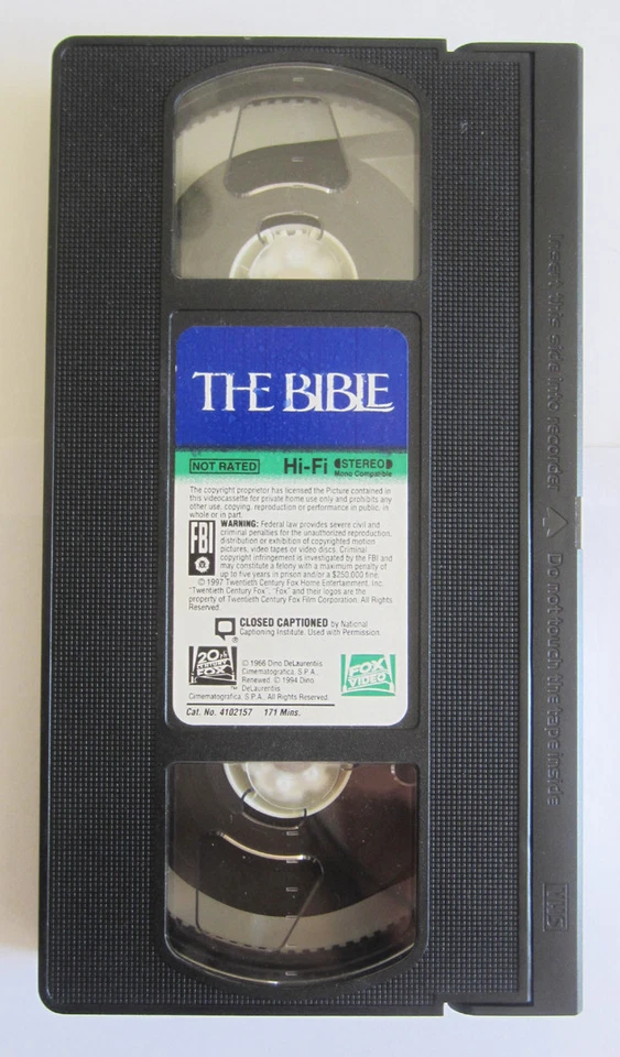The Bible...In the Beginning VHS 1998 John Huston, Peter O'Toole, Ava Gardner  - Image 3 of 4