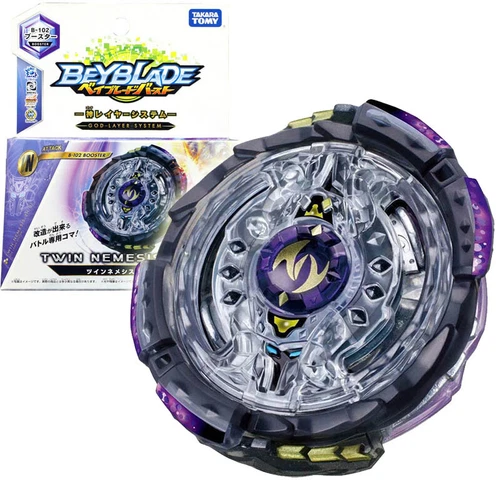 TAKARA TOMY Beyblade Twin Nemesis.3H.Ul Burst Starter Launcher B-102 Official - Picture 1 of 3