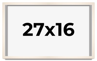27x16 Frame White Wheat Solid Wood Picture Frame | Moulding Width 0.75 Inches |