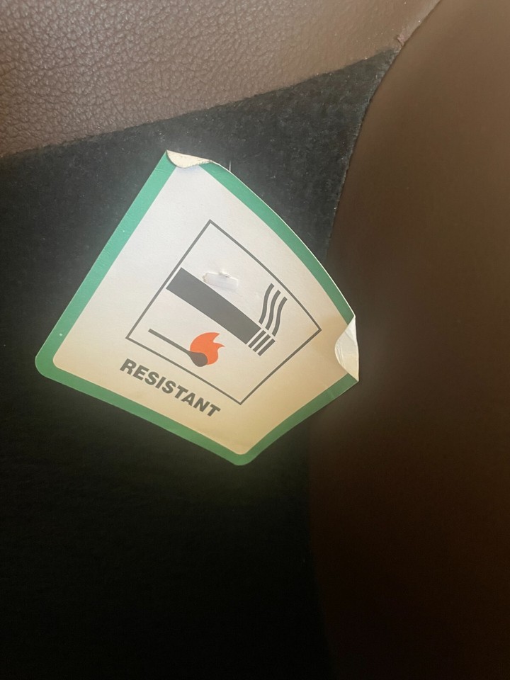 IKEA BROWN FAUX LEATHER SETTEE / SOFA AND MATCHING CHAIR GOOD CONDITION