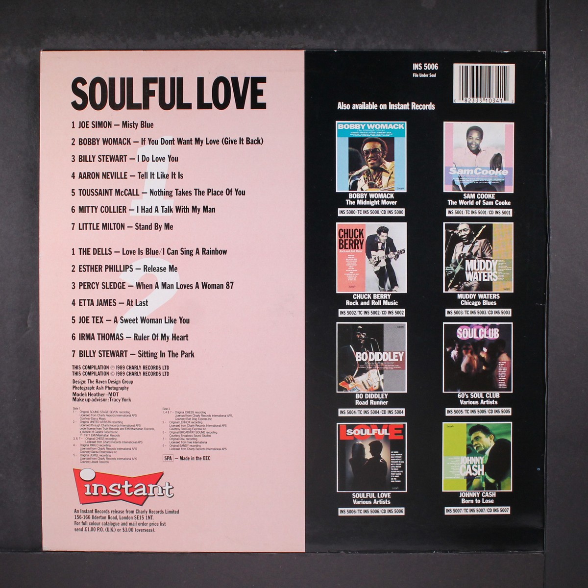 Various ‎– Soulful LP VARIOUS: soulful love INSTANT 12