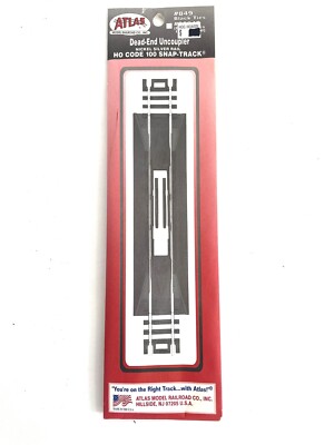 ATLAS DEAD-END UNCOUPLER, NICKEL SILVER Code 100 Ho Scale  Snap Track # 849