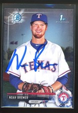 2017 Bowman Chrome NOAH BREMER Signed Card autograph auto RANGERS UW HUSKIES