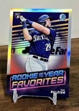 2022 BOWMAN CHROME ROOKIE OF THE YEAR FAVORITES CAL RALEIGH RC REFRACTOR