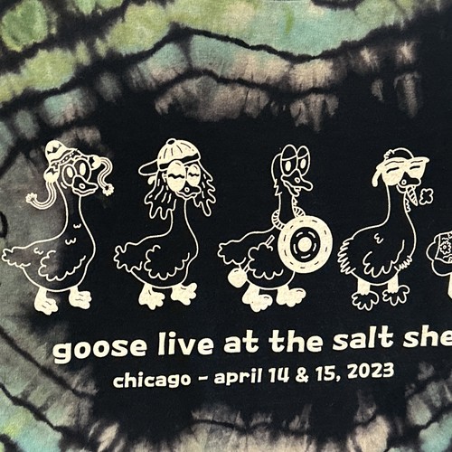 Goose T Shirt Band Live At Salt Shed Chicago 2023 Tie Dye Size Medium - Picture 7 of 13