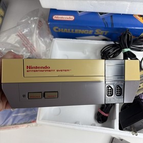 NES Nintendo Entertainment System Console Challenge Set CIB Box W Mario 3