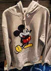 Mickey Icon Hoodie Gray M Disneyland Paris