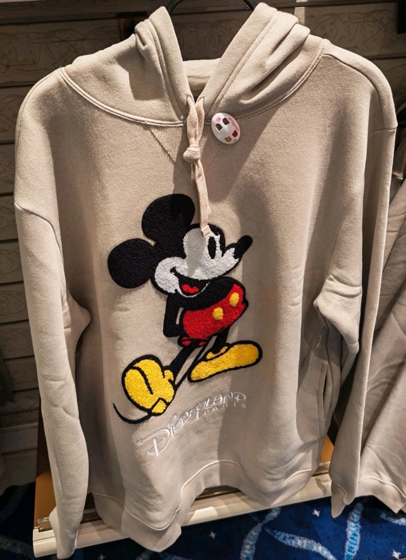 Mickey Icon Hoodie Gray L Disneyland Paris