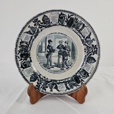 Assiette Parlante Le Scrutin De Liste Pour Rire De Jules Vieillard, 19ème