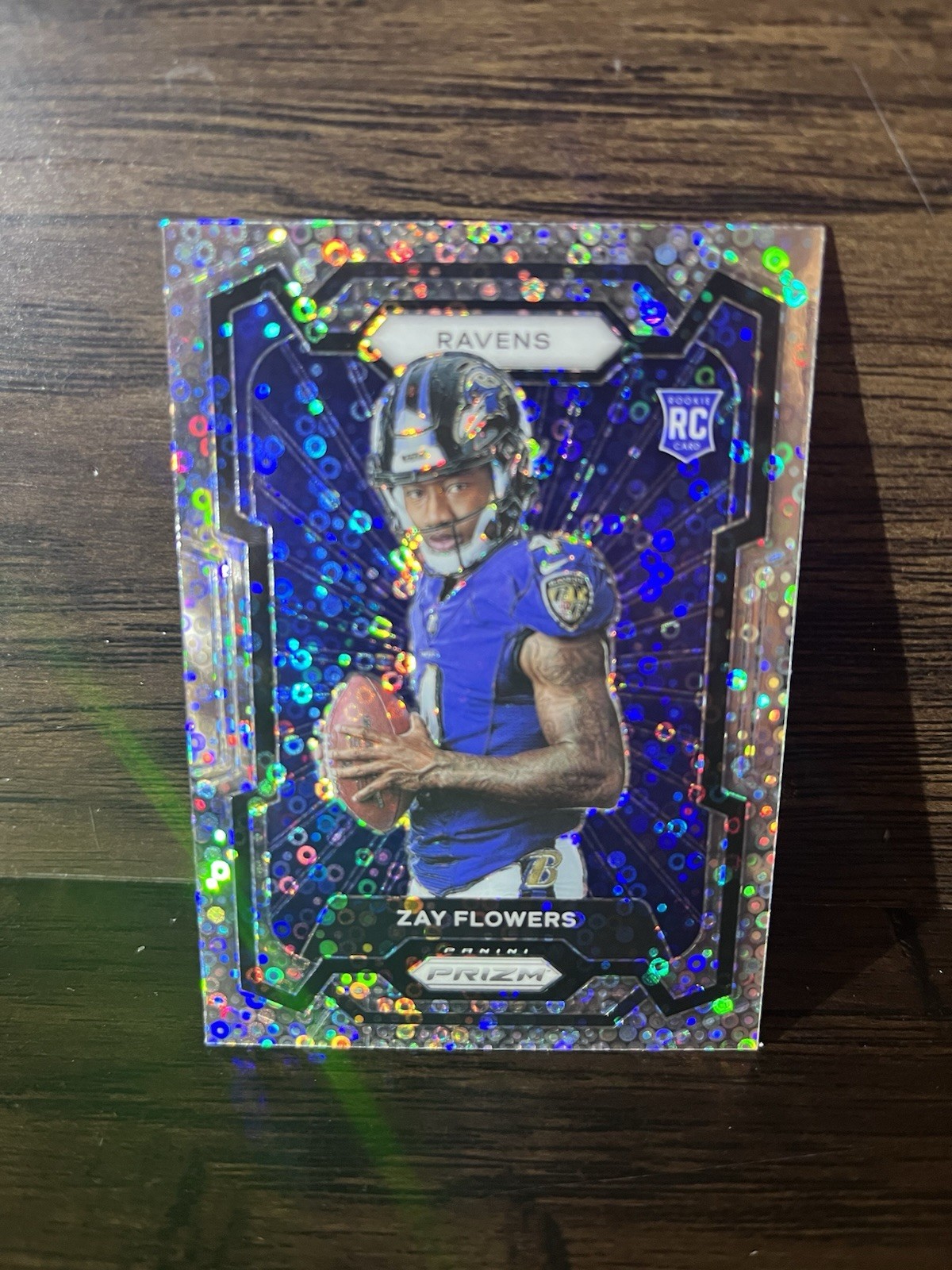 2023 Panini Prizm. Zay Flowers. No Huddle Prizm Variation. Rookie