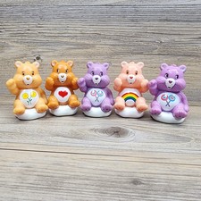 Vintage TCFC Care Bear Lot Of 5 Mini Figures Pencil/Cake Toppers