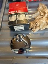 Rare nos lucas door wing mirror dated 4/67 jaguar xk120 xk140 etc