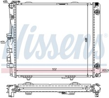 NISSENS 62683A K&uuml;hler, Motork&uuml;hlung f&uuml;r MERCEDES-BENZ
