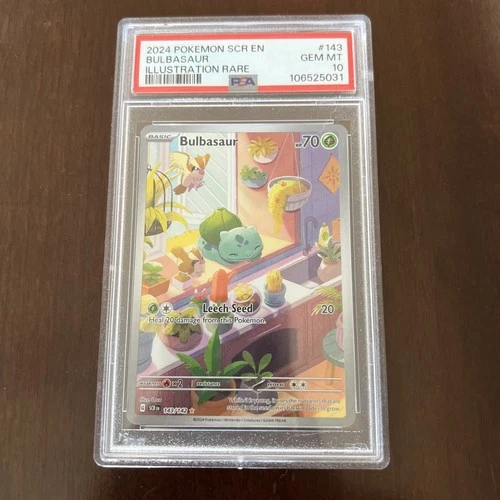Pokémon TCG Bulbasaur Stellar Crown 143/142 PSA 10
