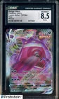 2021 Pokemon Fusion Strike Miscut #157 Gengar VMAX CGC 8.5 NM/MINT+ ERROR
