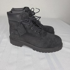 Timberland Big Kid's Size 5 Premium Classic Waterproof 6-Inch Boot Black Nubuck
