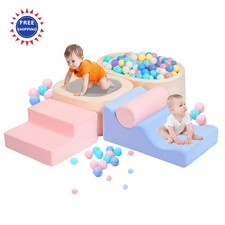 MIND ACTION 6 Piece Toddler Climbing Toys Indoor Ball Pit Soft Play Set Foam