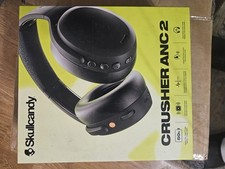 Skullcandy Crusher ANC 2 Wireless Bluetooth/bkack/has slight left ear pad damage