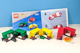 Lego 4561 * RAILWAY EXPRESS Train w/Transformer/Regulator Minifigs/Manuals 9V