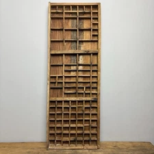 Vintage Wooden Printers Tray - Rustic Wooden Salvage - Wall Decor - #09