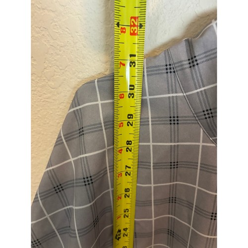 FootJoy Hydrolite Giacca Golf 2XL Grigio Plaid Full Zip Impermeabile Uomo - Foto 7 di 12