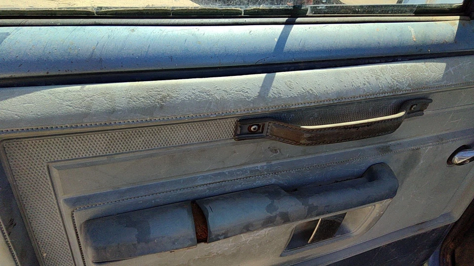 Dodge Ram W150 1986 conductor puerta delantera izquierda panel de moldura azul Foto 4 de 4