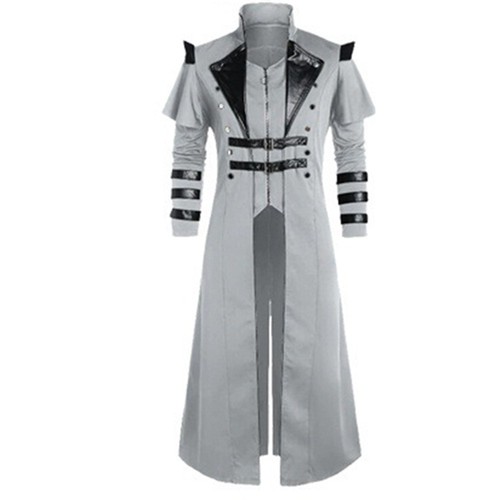 Fashion Dress Men Steampunk Tailcoat Jacket Victorian Assassin Comfortable - Picture 3 of 17