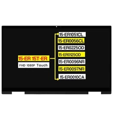 NEW LCD Touch Screen Display Assembly for HP Pavilion x360 15-ER M45118-001 FHD